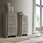 DORMITOR CHLOE FRASSINO GRIGIO OLIO - miniatura 3